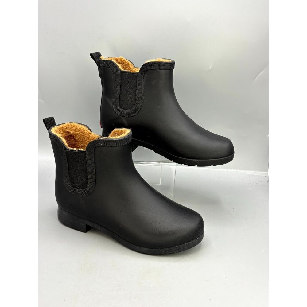 Chooka Delridge Womens Chelsea Rain Boots Sz 8 Black Waterproof Boots C11201531B - Picture 1 of 9